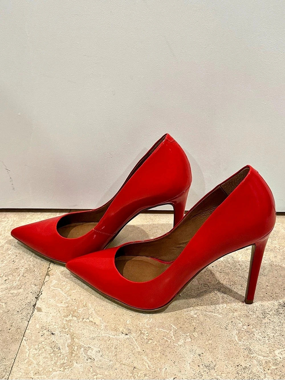 Steve Madden Red Pointed Toe Stiletto Heels